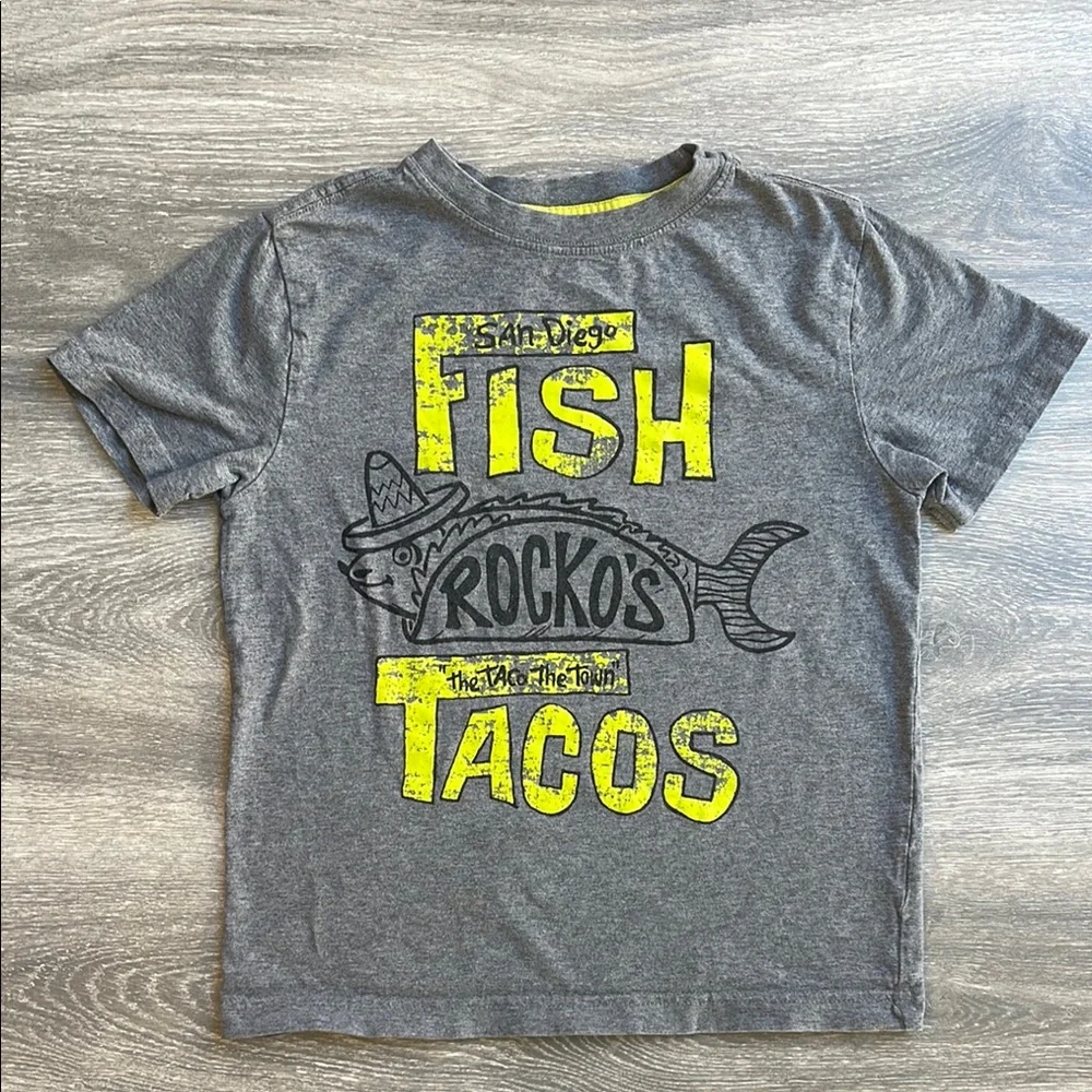 Gymboree T-Shirt, San Diego Tacos, grey